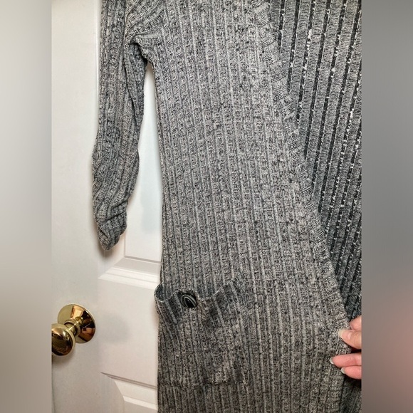 Bobeau gray knit open cardigan - size S - Picture 3 of 5